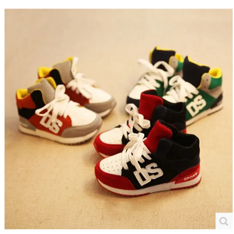 2015Hot-selling  sport shoes running shoes male child spring female children shoes pedal snearkers