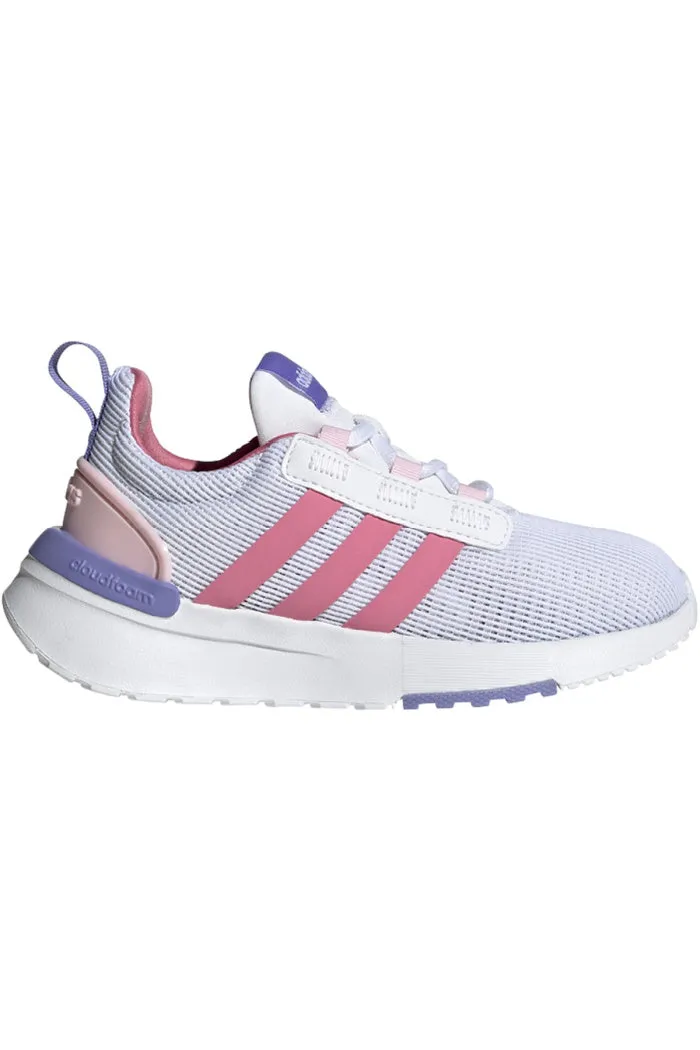 Adidas Girls Racer TR21 in Future White/Rose Tone/Clear Pink