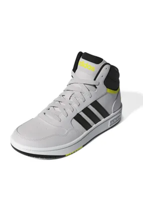 Adidas Hoops Mid 3.0 in FTWR WHITE/CORE BLACK/BEAM YELLOW