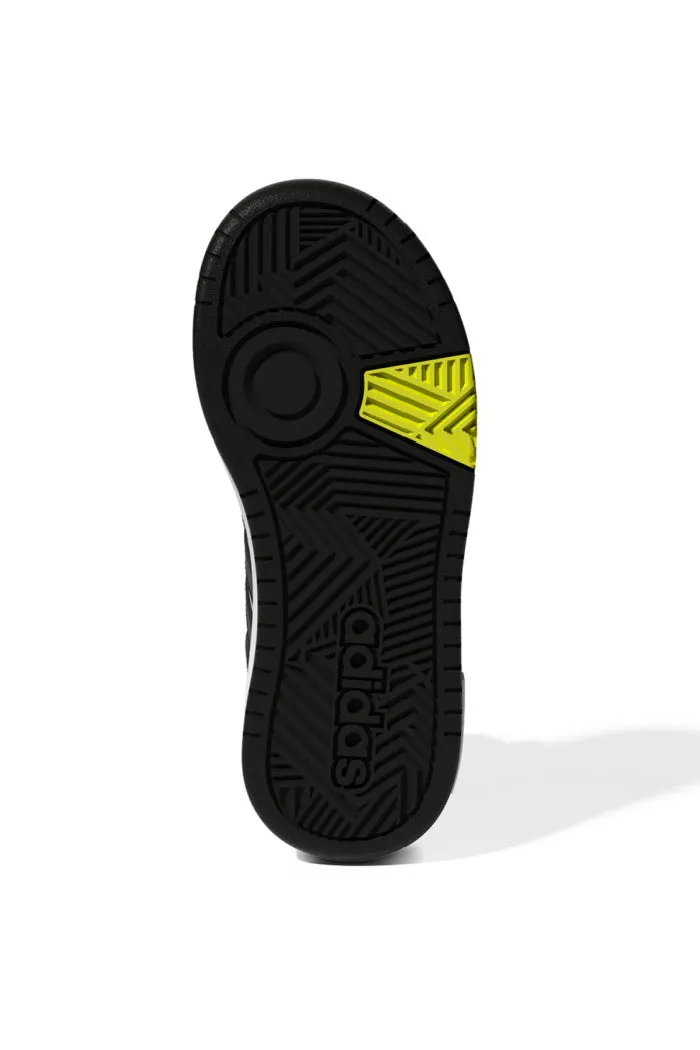 Adidas Hoops Mid 3.0 in FTWR WHITE/CORE BLACK/BEAM YELLOW