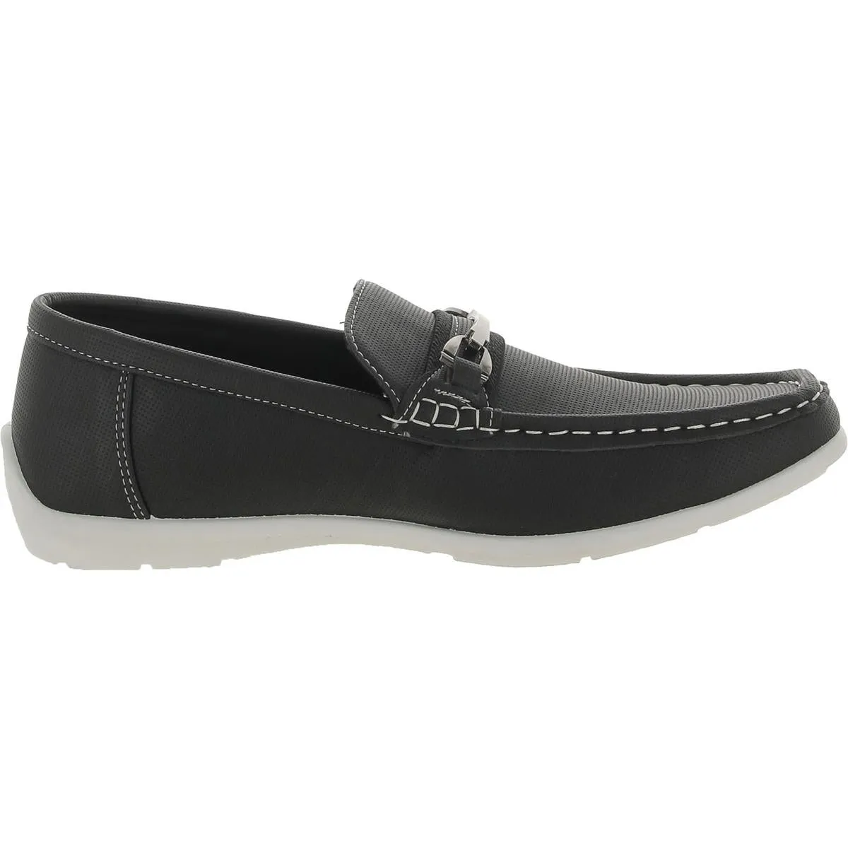 Akademiks Mens Hero 02 Faux Leather Slip-On Loafers