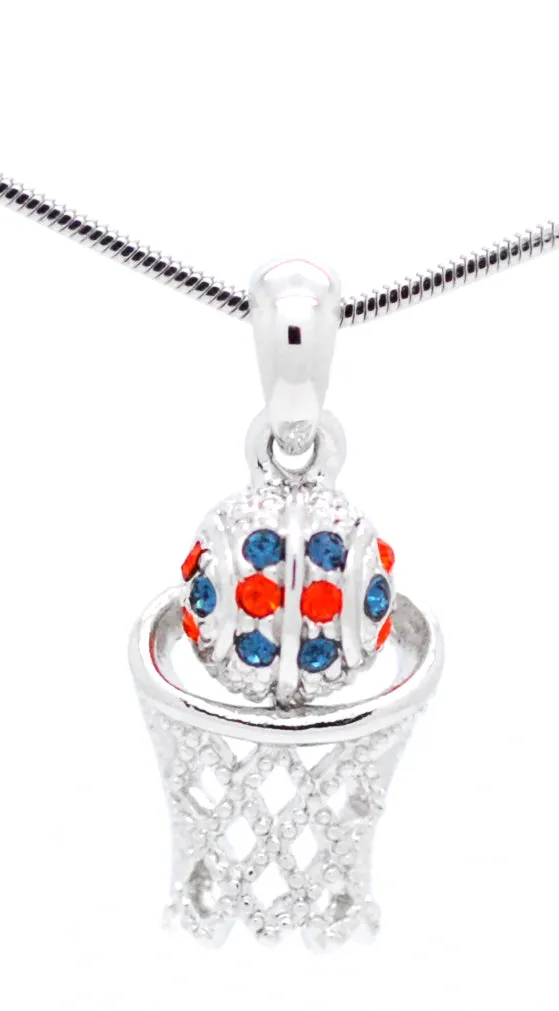 Basketball Hoop Necklace - Mini Two Color
