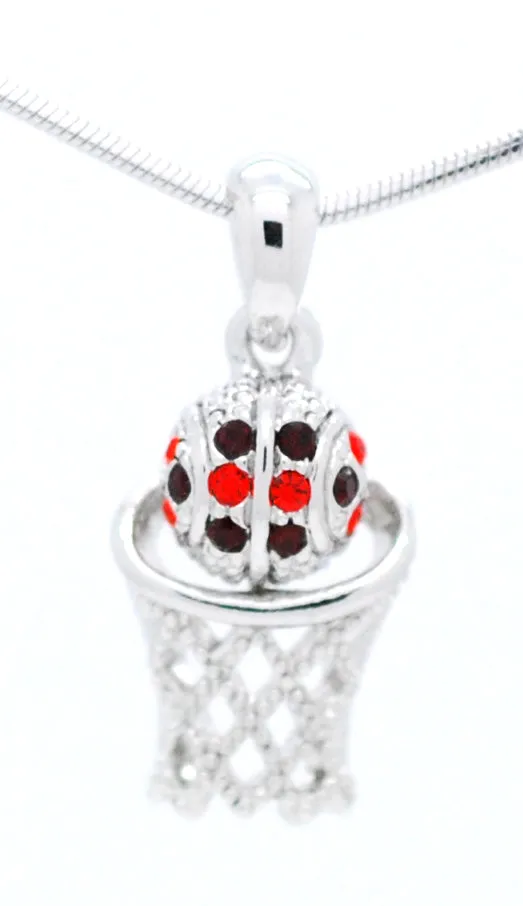 Basketball Hoop Necklace - Mini Two Color