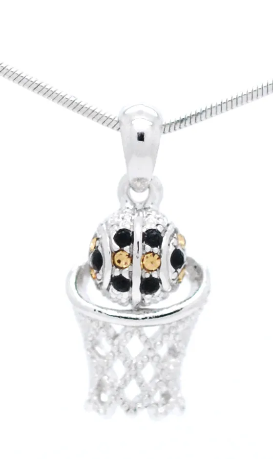 Basketball Hoop Necklace - Mini Two Color