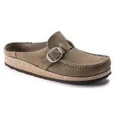 BIRKENSTOCK BUCKLEY LEATHER SUEDE (GRAY TAUPE)