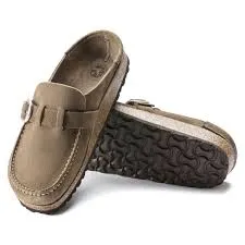 BIRKENSTOCK BUCKLEY LEATHER SUEDE (GRAY TAUPE)