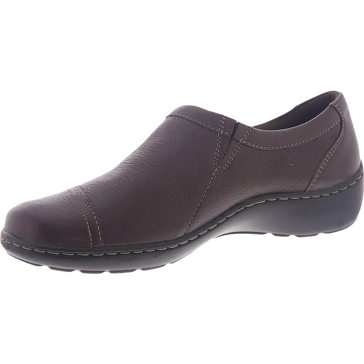 Clarks Womens Cora Giny Leather Slip On Loafers