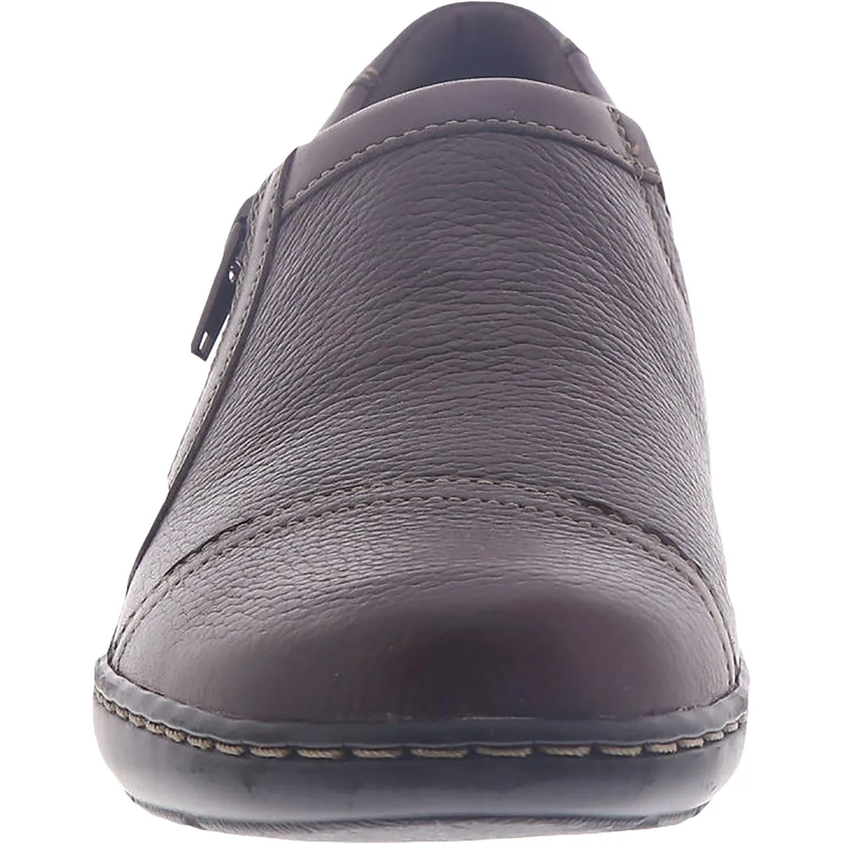 Clarks Womens Cora Giny Leather Slip On Loafers