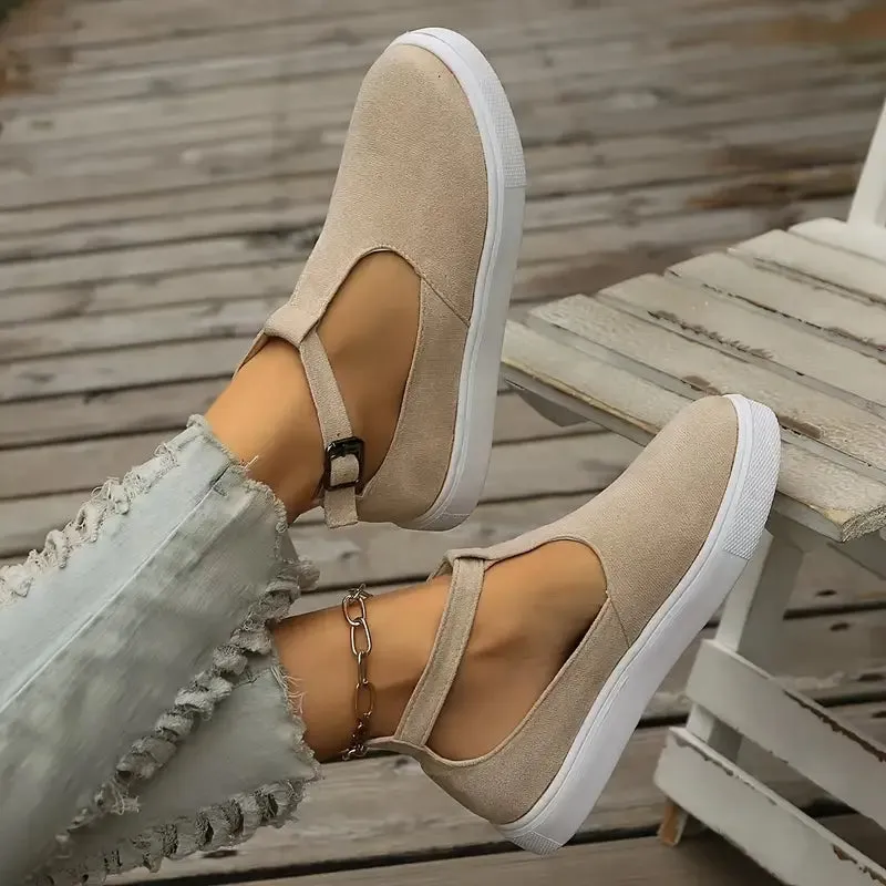 Dames slip-on loafers-comfortabele zomerschoenen met een dikke zool
