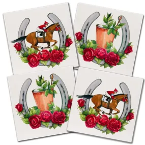 Derby Jockey and Julep Coaster