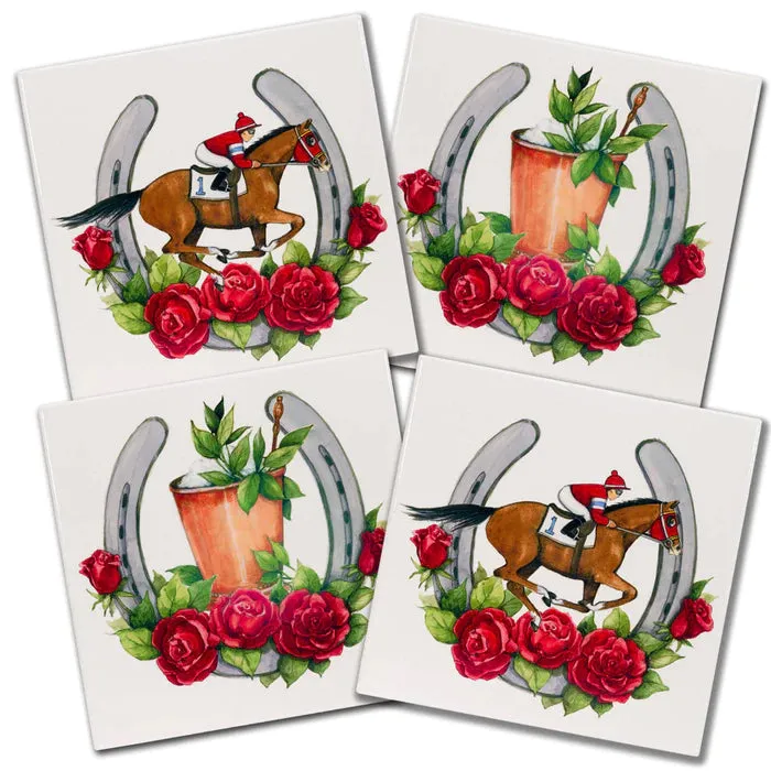 Derby Jockey and Julep Coaster