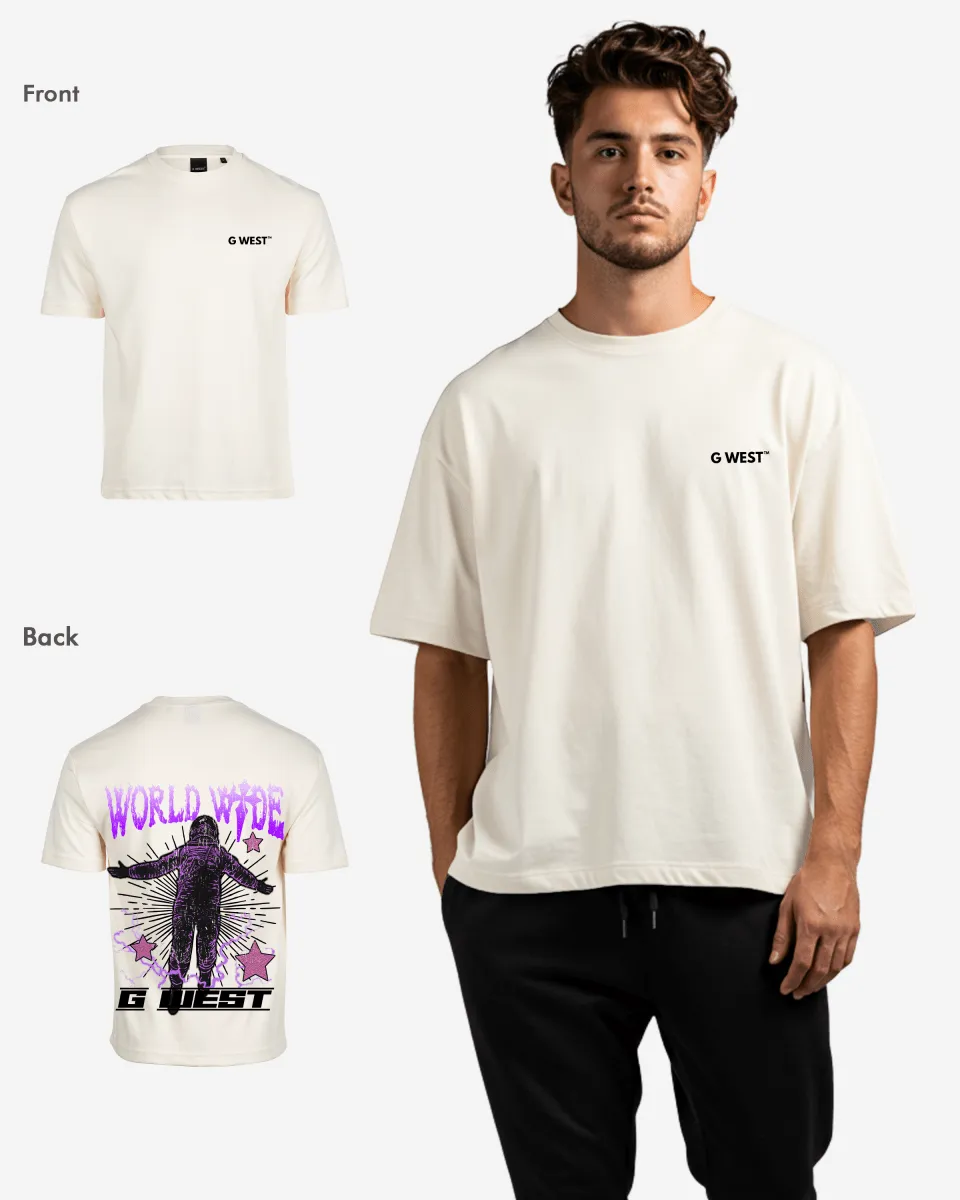 G West Oversized World Wide Star Tee