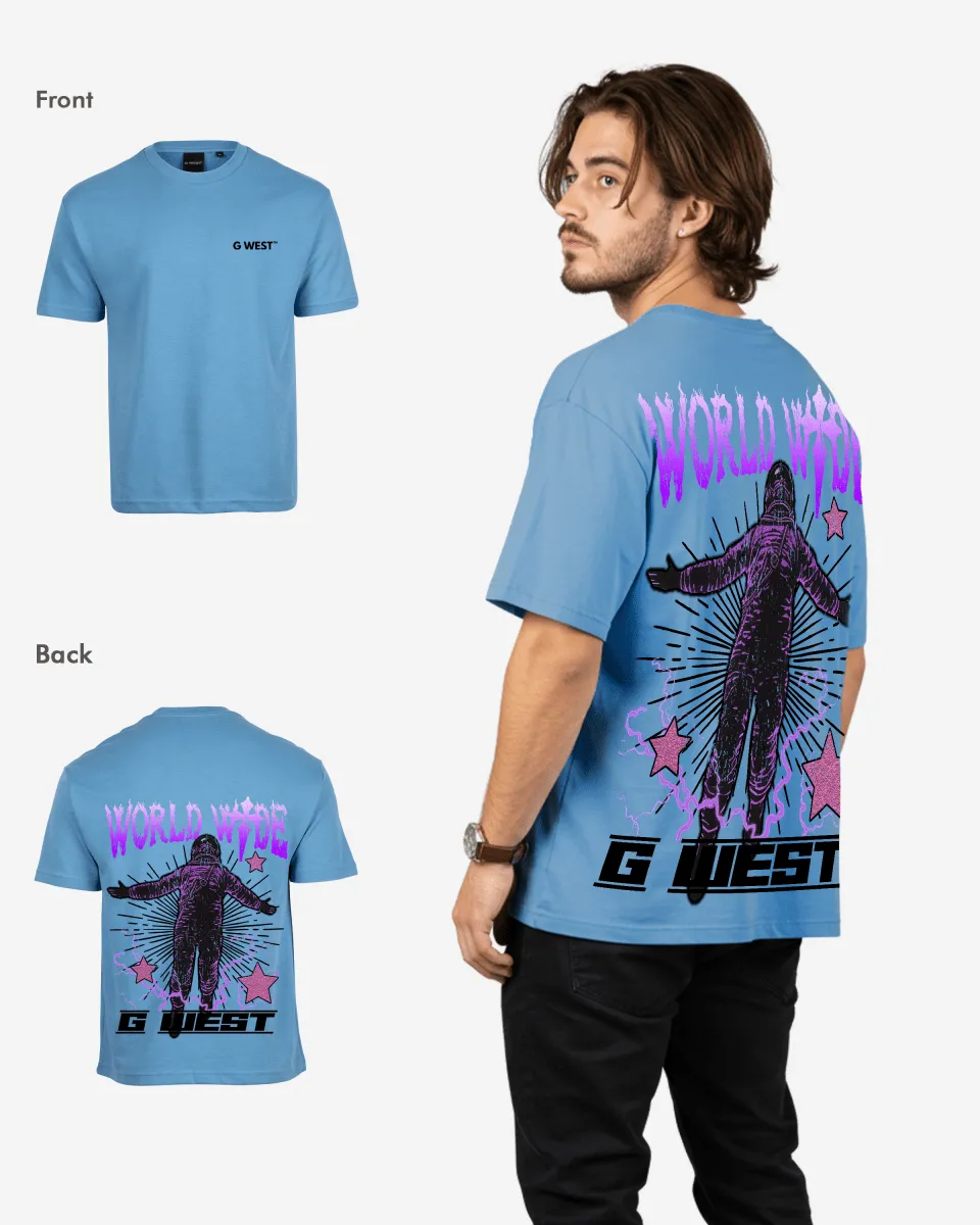 G West Oversized World Wide Star Tee