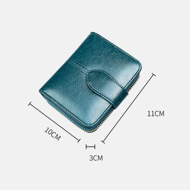 Genuine Leather Vintage Short Purse