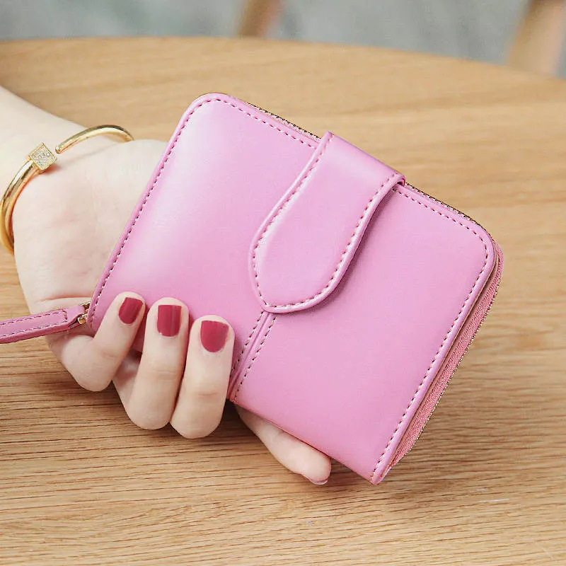 Genuine Leather Vintage Short Purse
