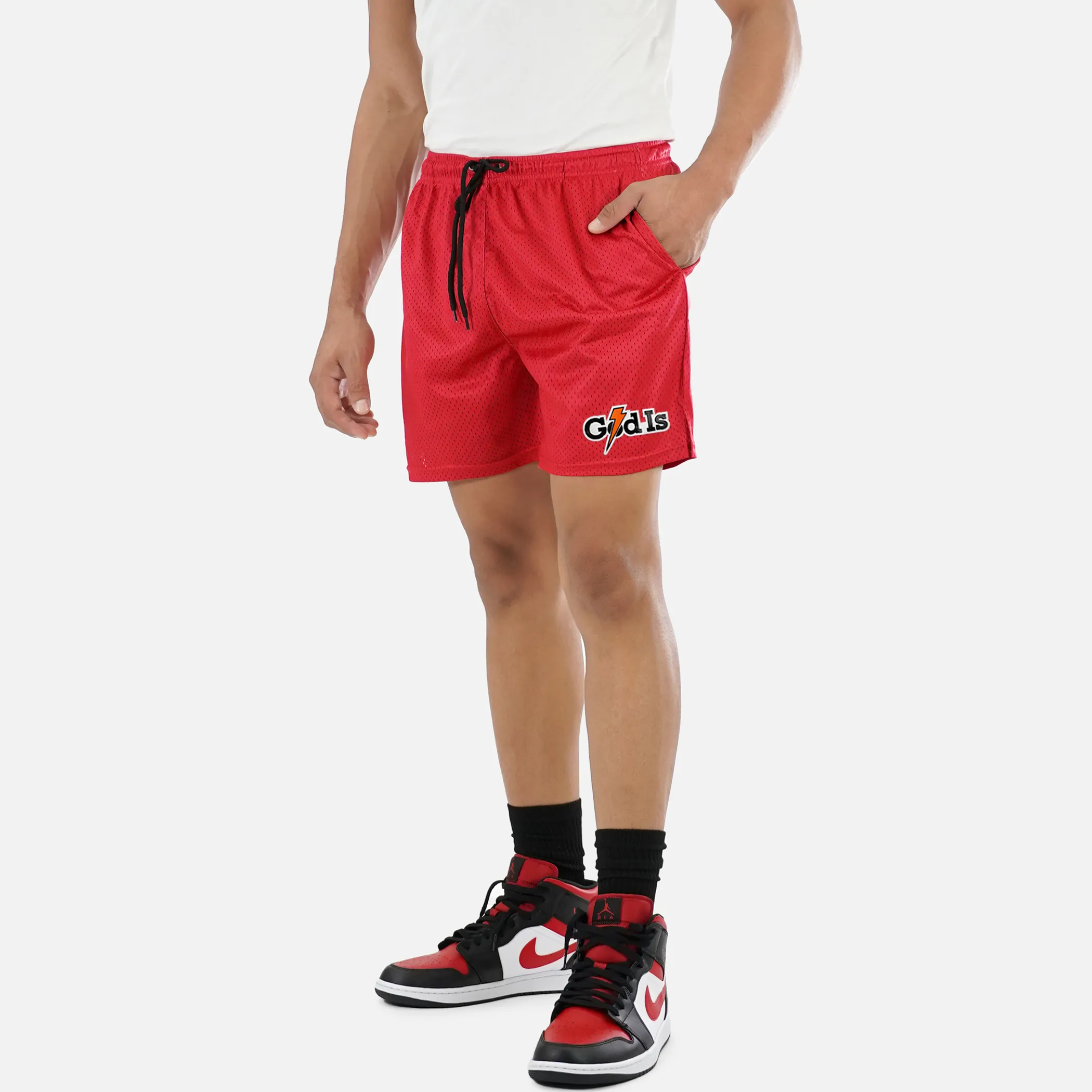 God Is Patch Shorts - 7"