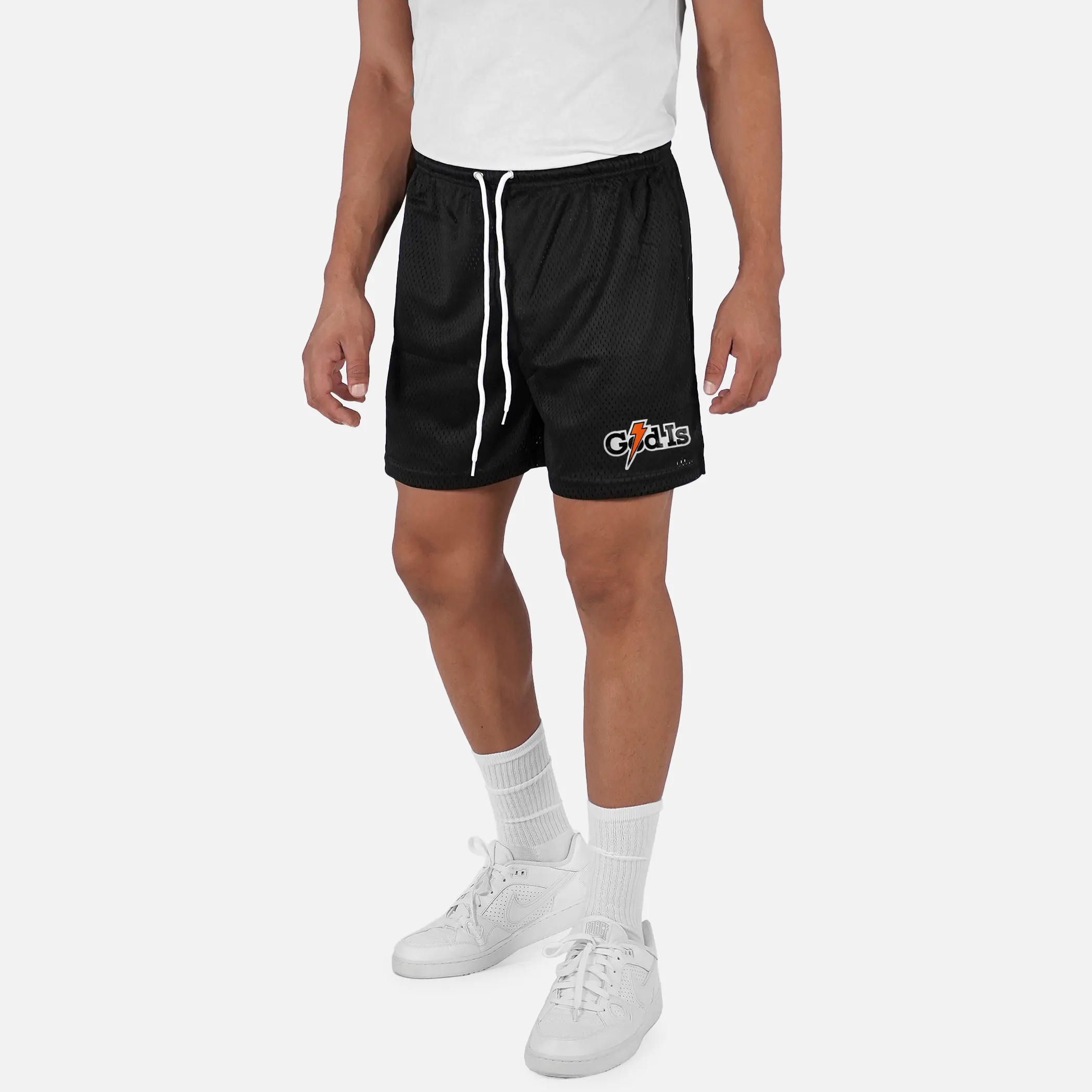 God Is Patch Shorts - 7"