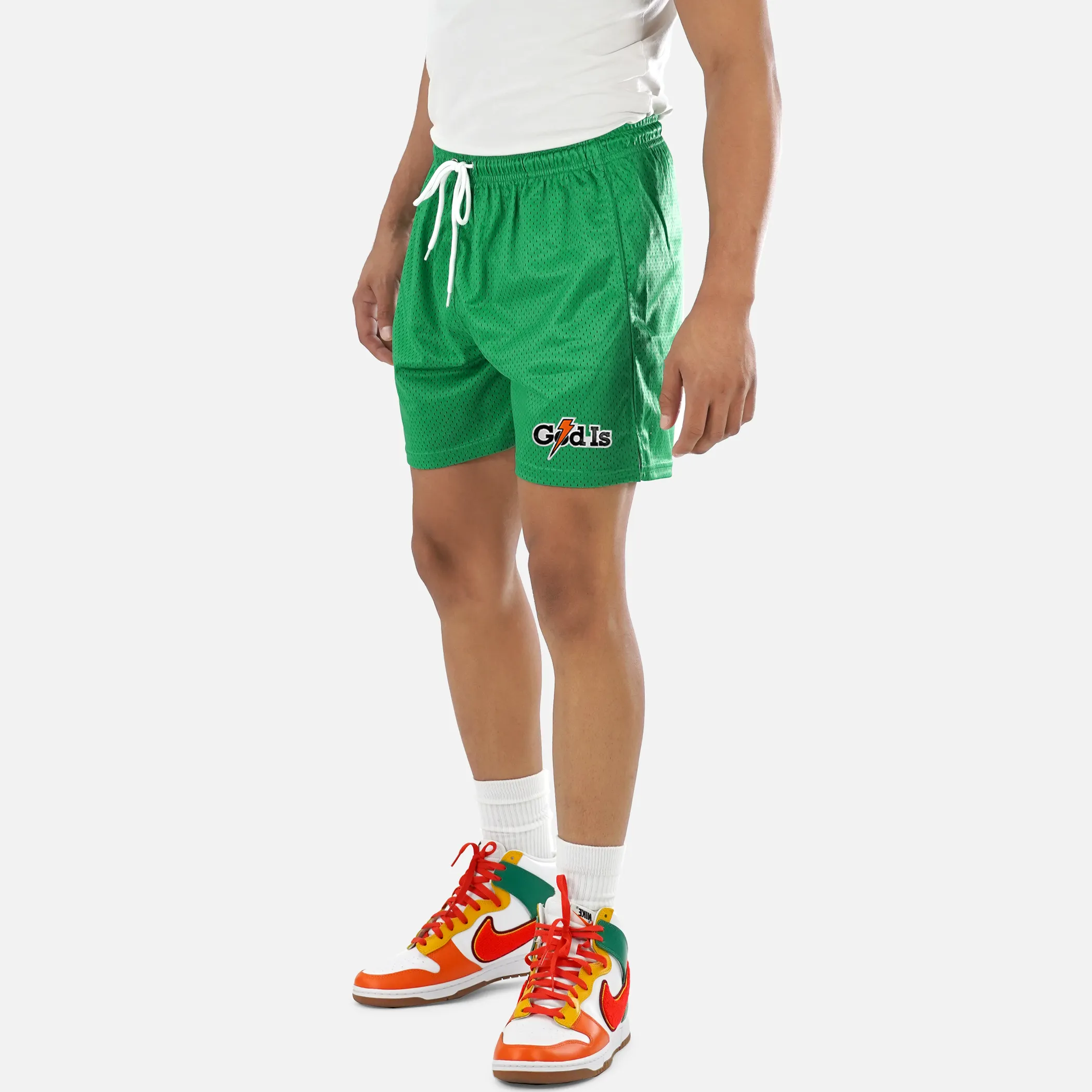 God Is Patch Shorts - 7"