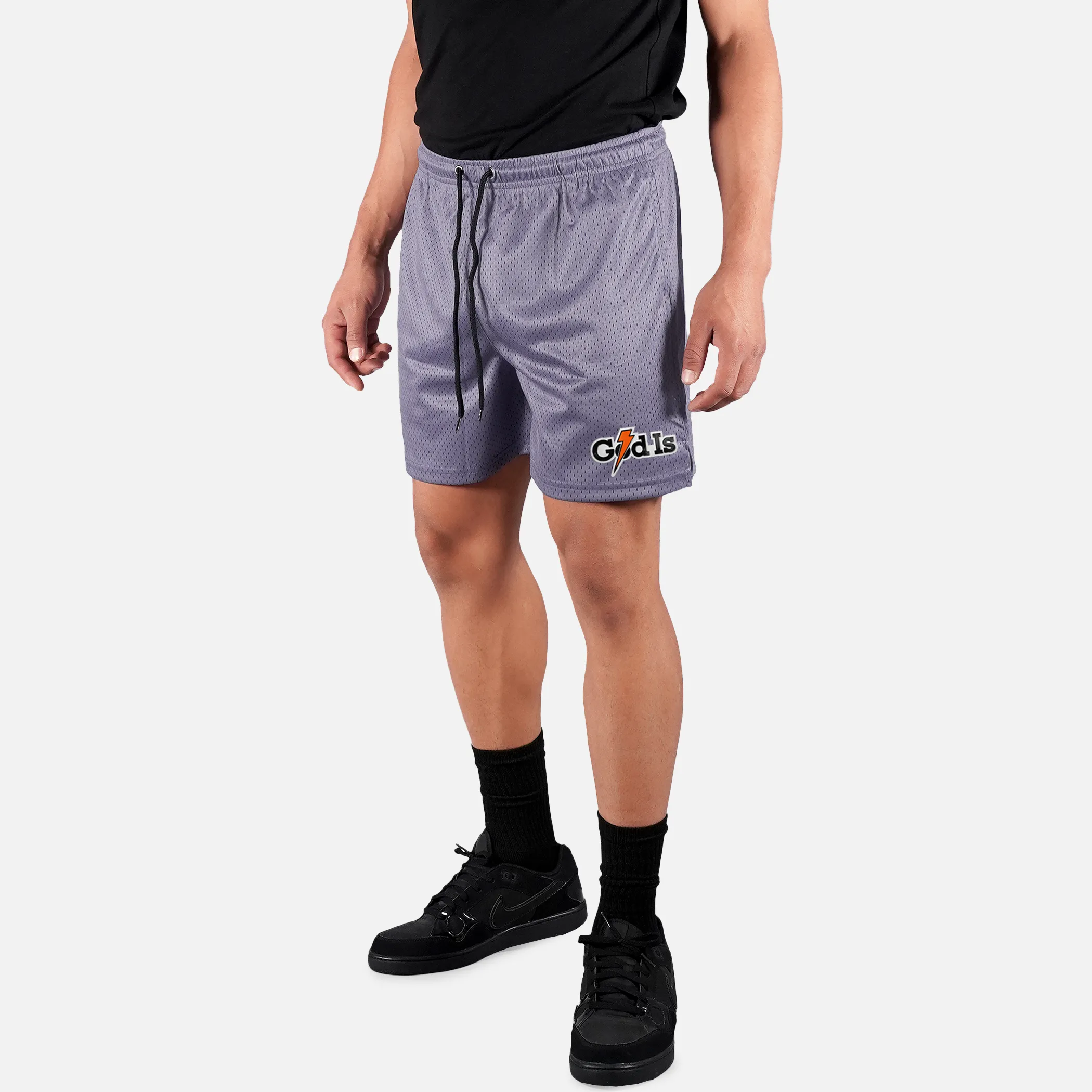 God Is Patch Shorts - 7"