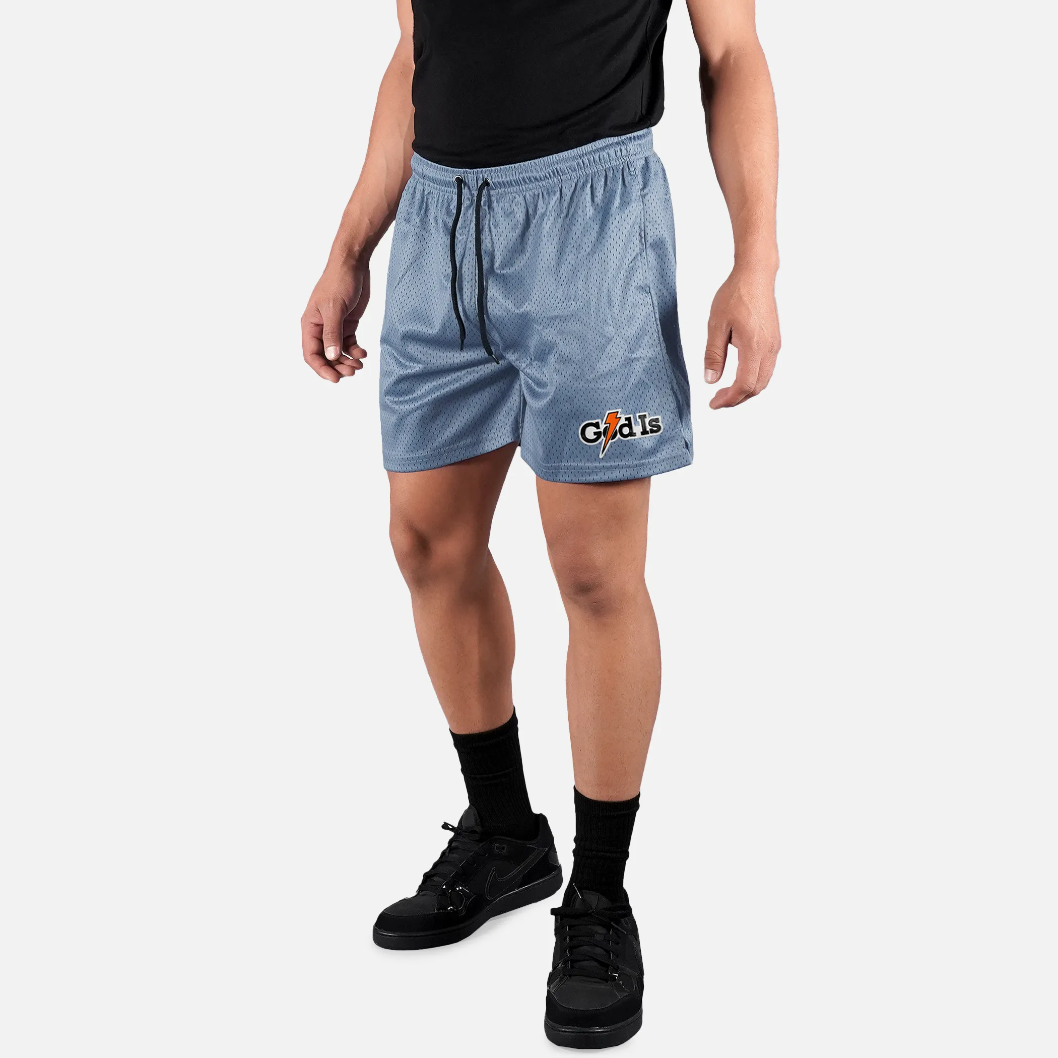 God Is Patch Shorts - 7"