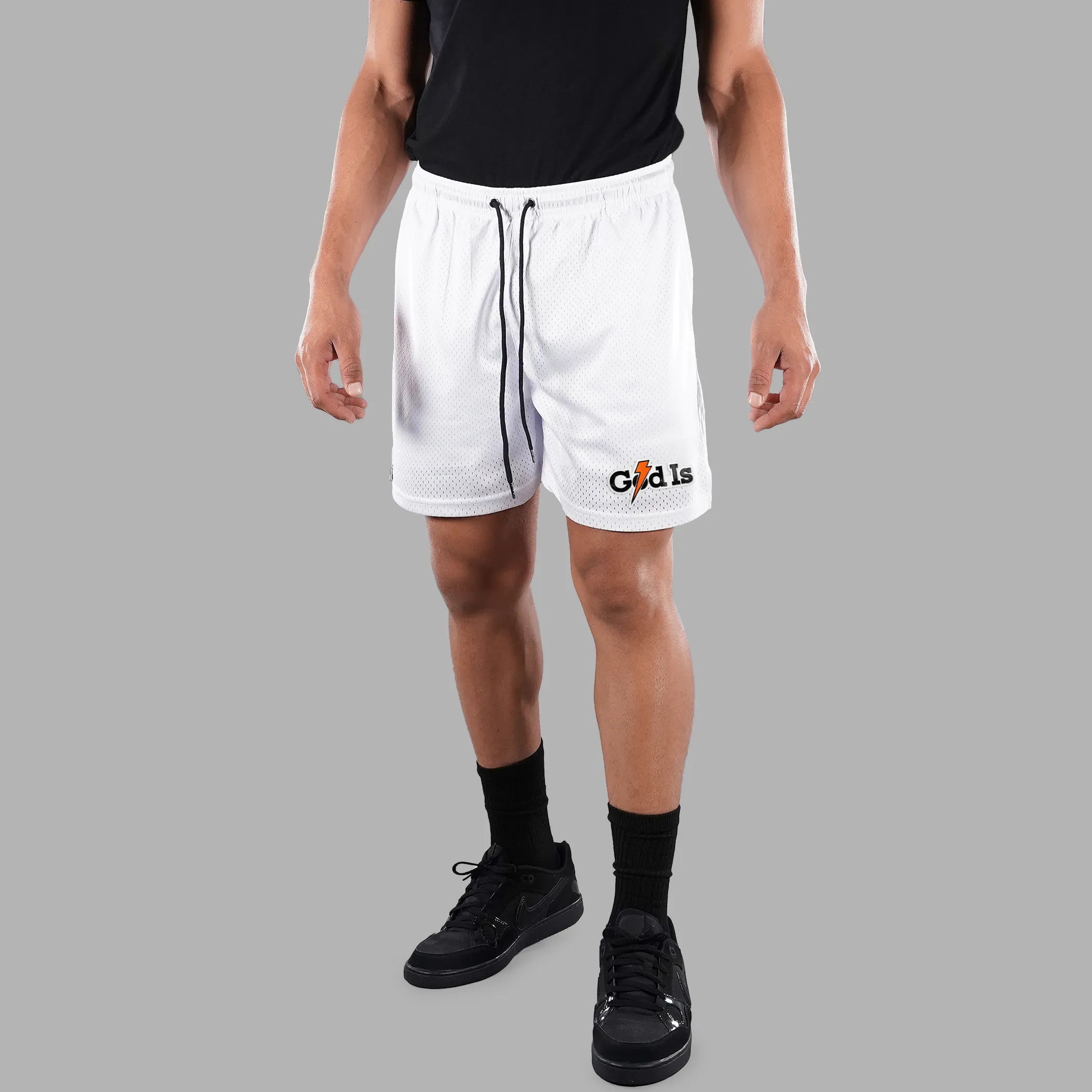 God Is Patch Shorts - 7"