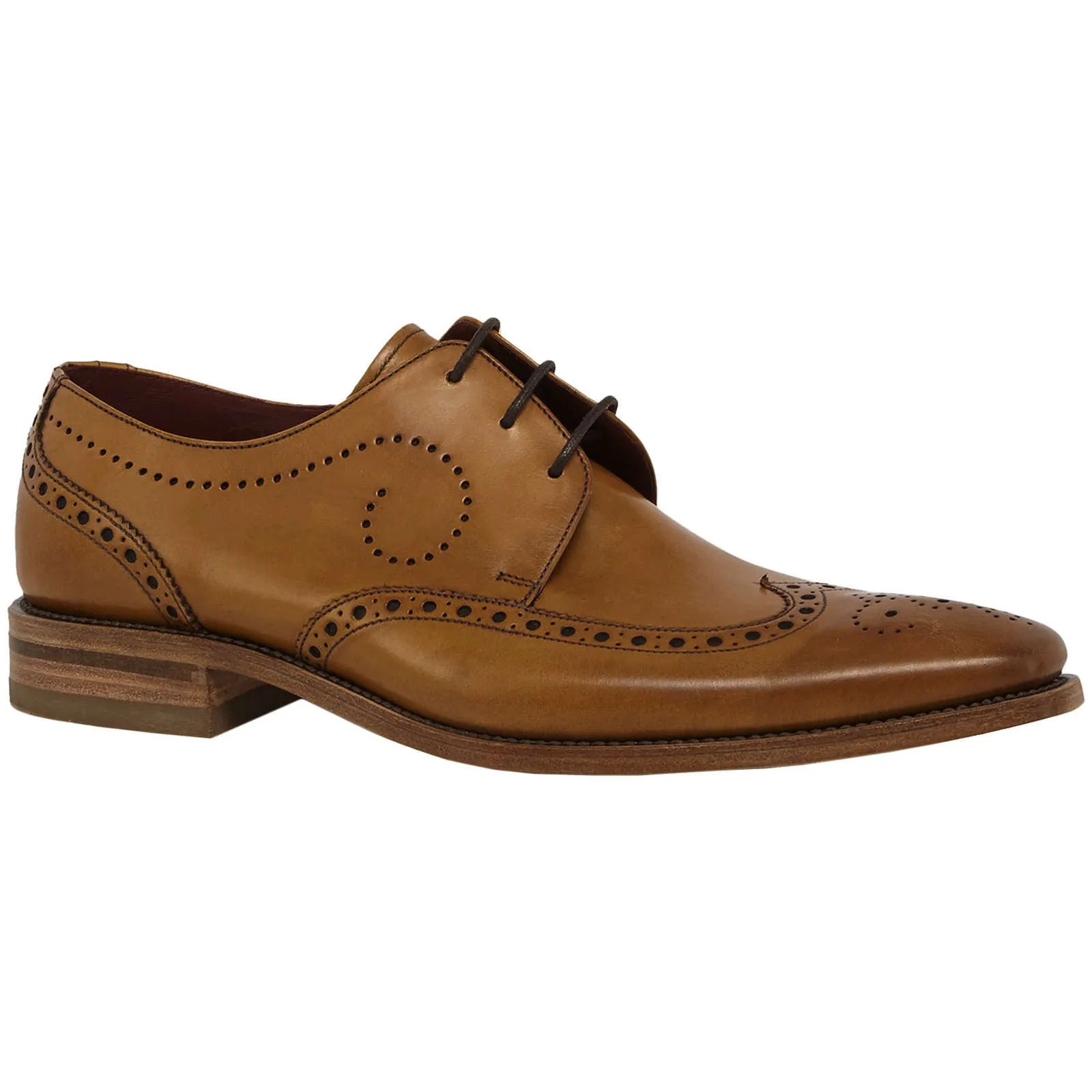 Loake Kruger Polished Leather Men's Brogue Shoes