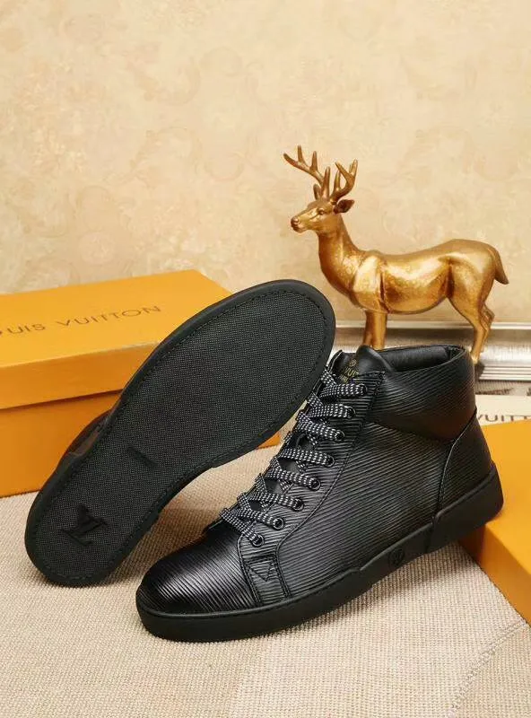 Louis Vuitton HIgh Top LaMO Up Black Sneaker