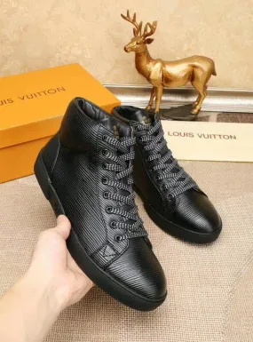Louis Vuitton HIgh Top LaMO Up Black Sneaker