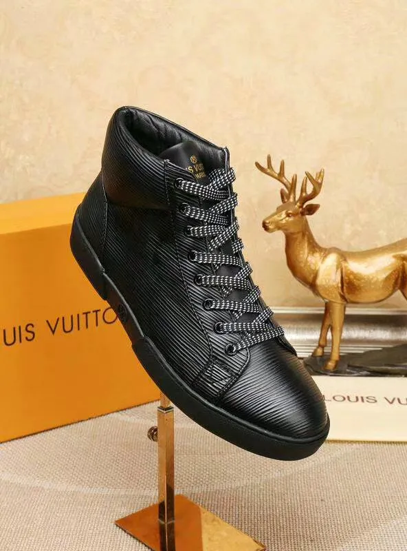 Louis Vuitton HIgh Top LaMO Up Black Sneaker