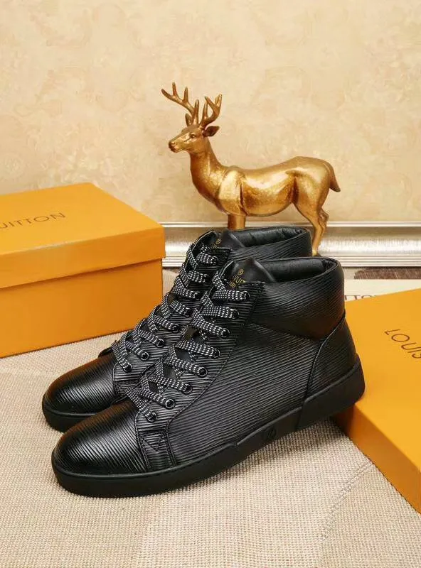Louis Vuitton HIgh Top LaMO Up Black Sneaker