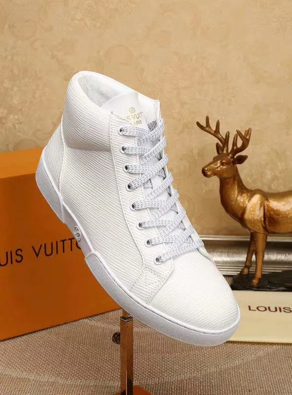 Louis Vuitton HIgh Top LaMO Up White Sneaker