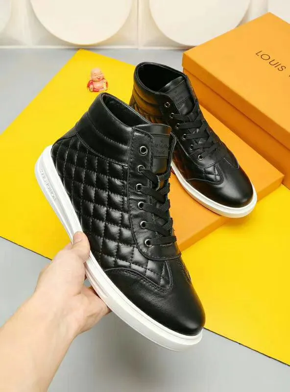 Louis Vuitton HIgh Top Metal Black Sneaker