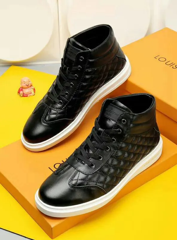 Louis Vuitton HIgh Top Metal Black Sneaker