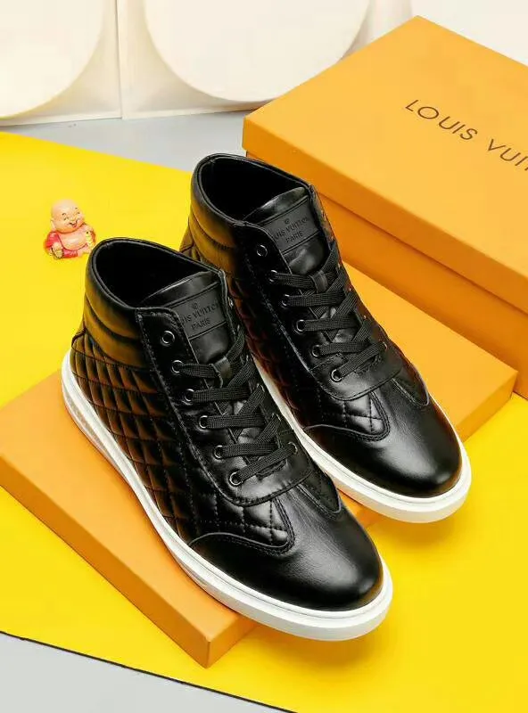 Louis Vuitton HIgh Top Metal Black Sneaker