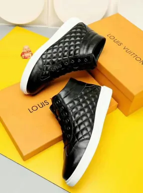Louis Vuitton HIgh Top Metal Black Sneaker