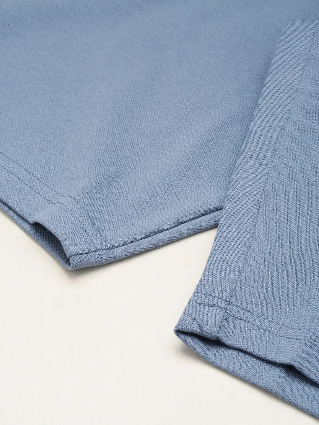 Men Blue Solid Casual Shorts
