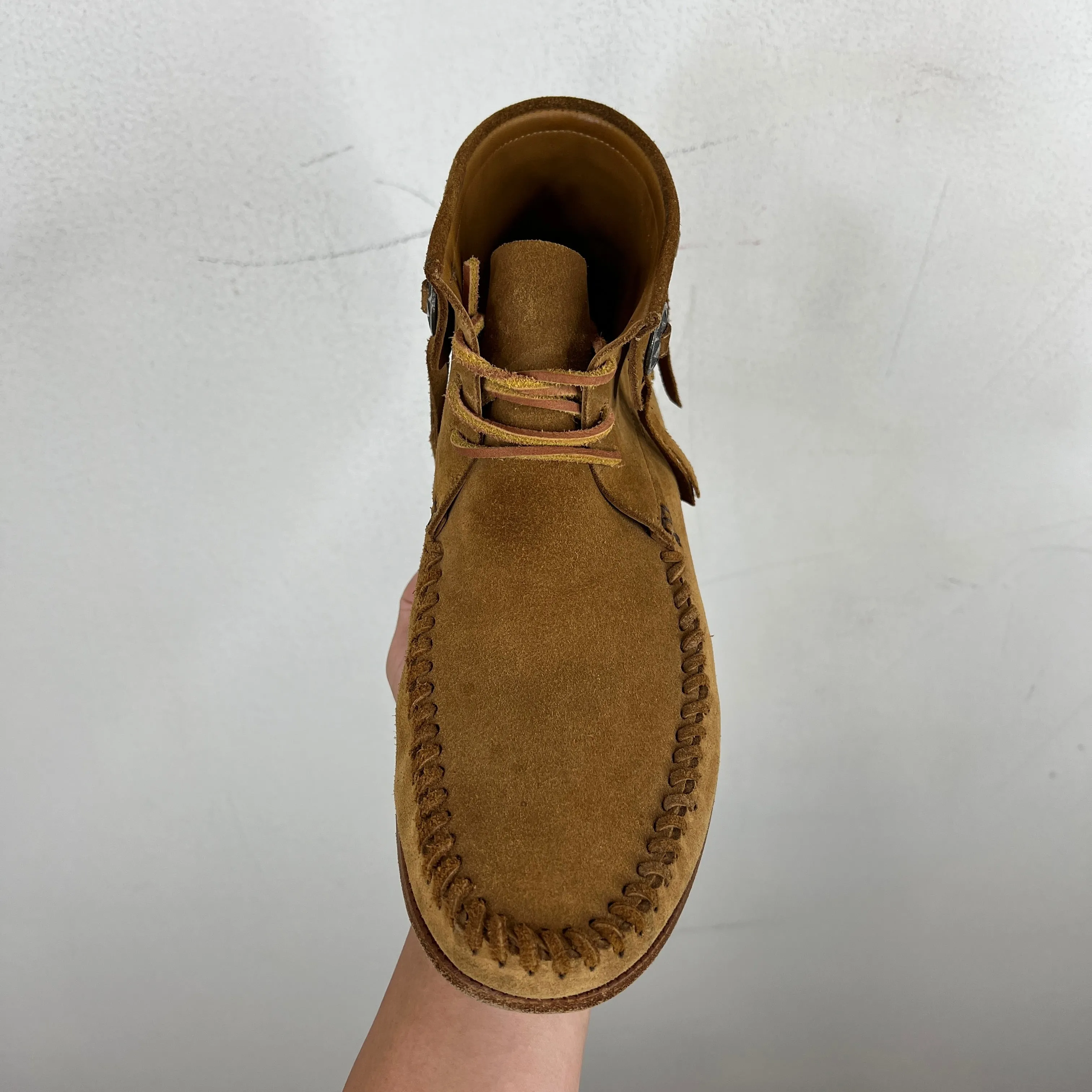 Saint Laurent Suede Concho Moccasin Boots