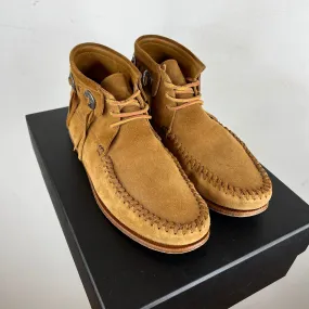 Saint Laurent Suede Concho Moccasin Boots