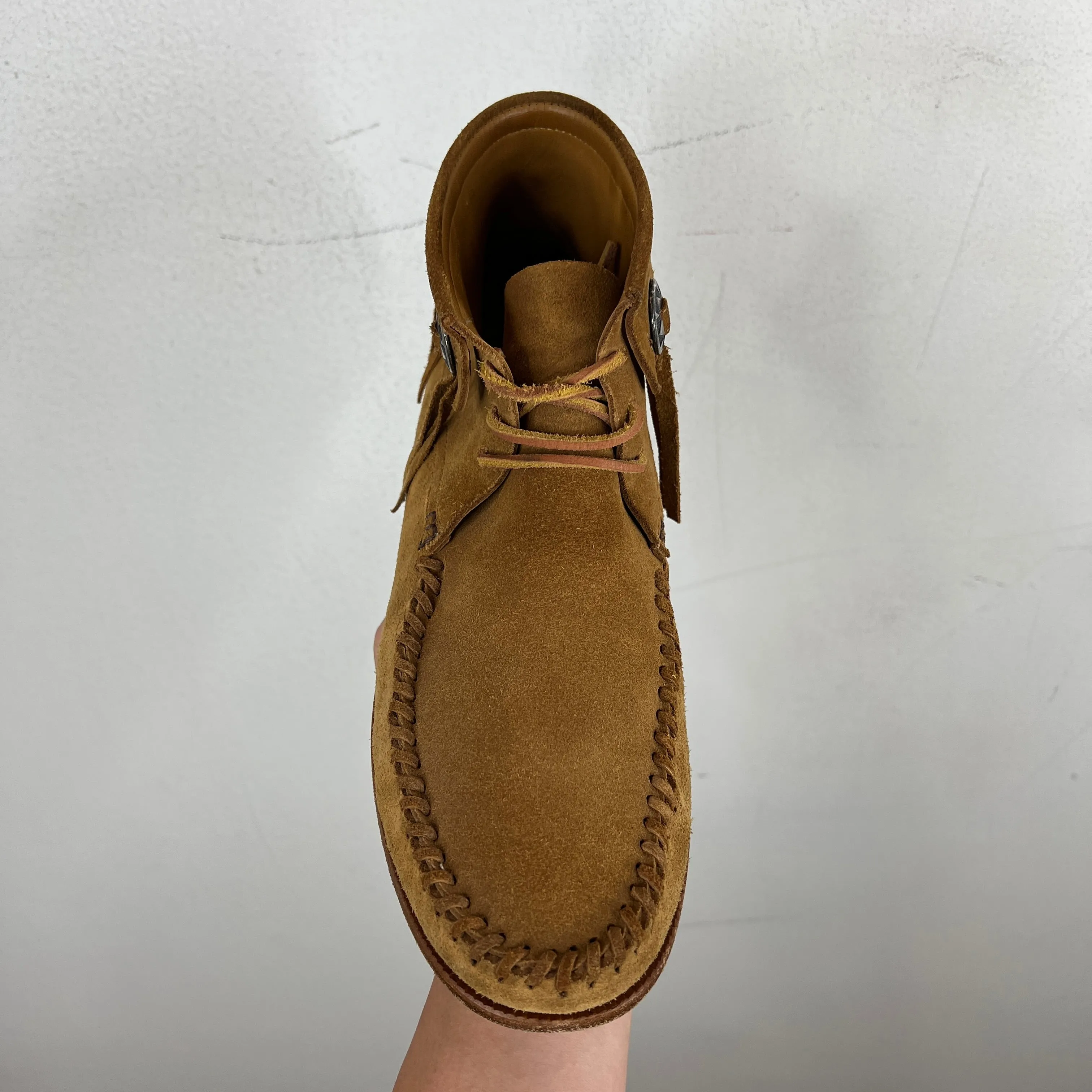 Saint Laurent Suede Concho Moccasin Boots