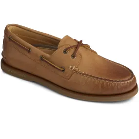 Sperry GOLD A/O 2-EYE Leather Water-Resistant Boat Loafers MEDIUM BEIGE