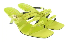 Versace Jeans Couture  Stappy Mid Heel Bow Sandals-