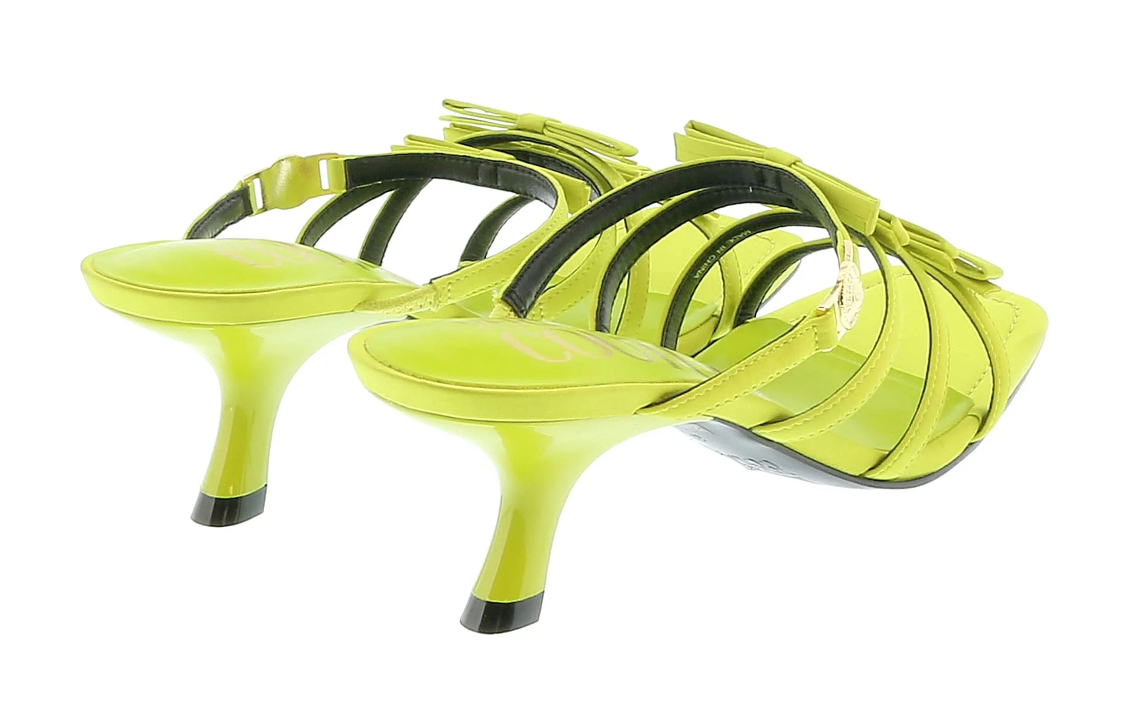 Versace Jeans Couture  Stappy Mid Heel Bow Sandals-