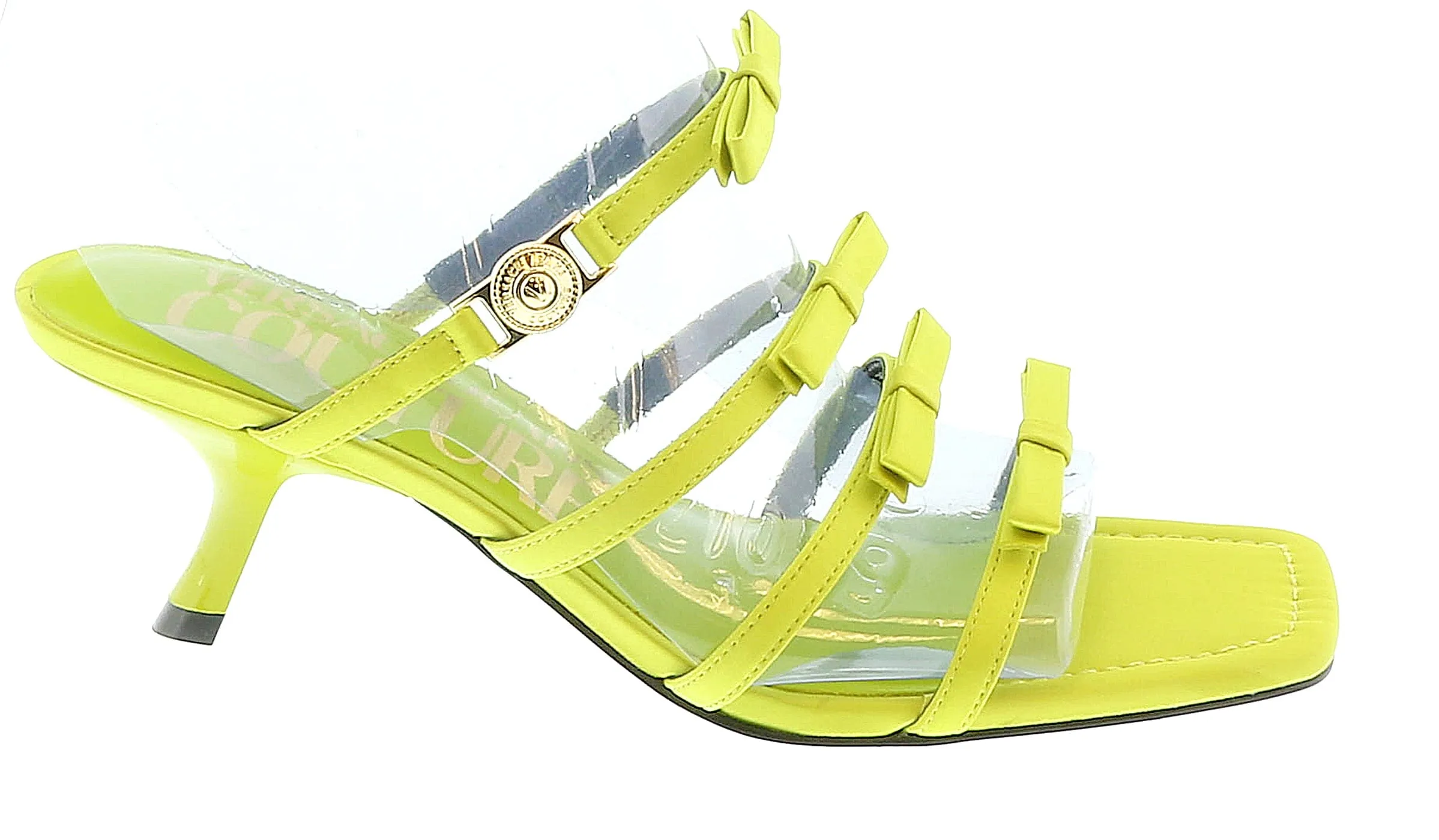 Versace Jeans Couture  Stappy Mid Heel Bow Sandals-